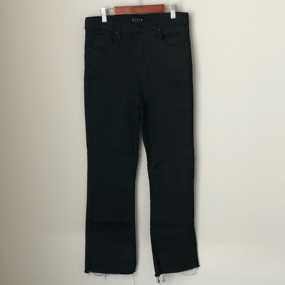 Risen brand high waist, wide leg jeans